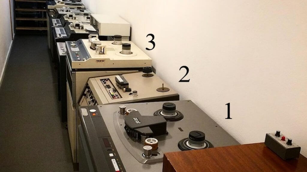 Old analog recording devices.