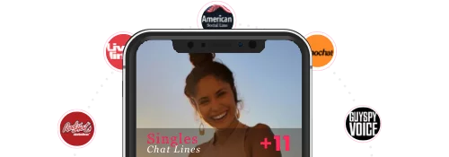 Singles phone chat line image